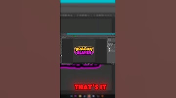 how to make a ROBLOX GAME LOGO for FREE! #GameDesign #Photopea #FreeLogoMaker #Shorts