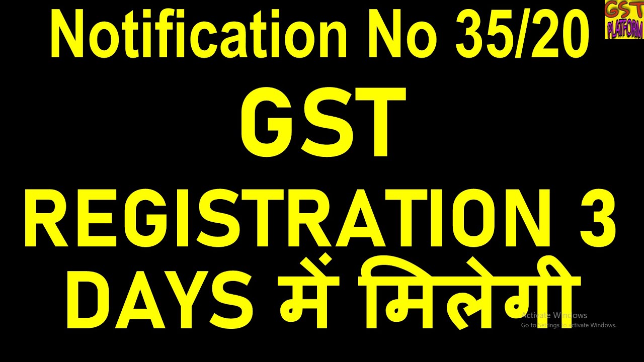 GST REGISTRATION IN 3 DAYSGST REGISTRATION DATE EXTENDEDGST
