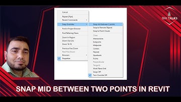 SNAP MID BETWEEN TWO POINTS IN REVIT