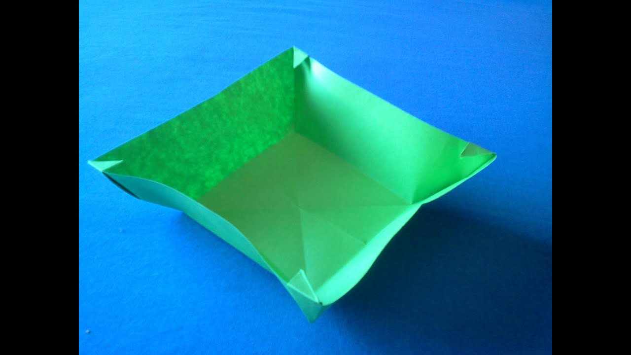 Origami Tutorial Bowl Bol de Papel YouTube