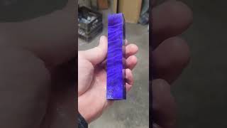 Did you know you can dye wood vibrant colors? #curlywood #cottonwood #stabwood