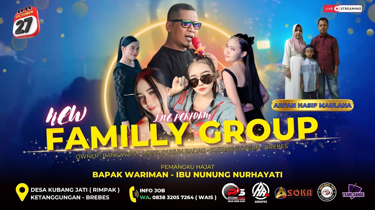 🔴LIVE SHOW ORGAN TARLING DANGDUT "NEW FAMILLY GROUP " PIMP. BANG WAIS 083832057264 || EDISI SIANG