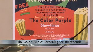 Rivoli Theatre celebrates Juneteenth with a showing of the movie "Color Purple"