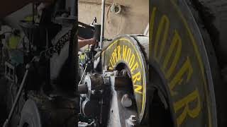 old Black Engine Working With Wood Cuter Machine #oldmachine #oldblackdesiengine