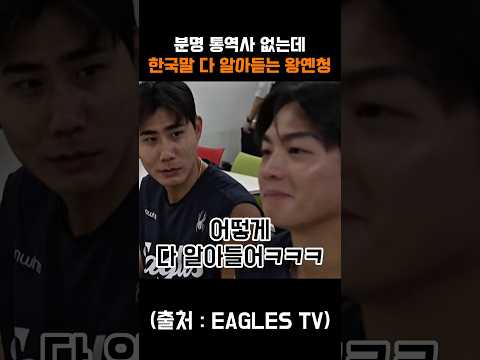 분명 통역사 없는데 한국말 다 알아듣는 <strong>왕옌청</strong> #한화이글스 #<strong>왕옌청</strong> #王彥程