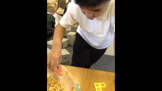 Counting Cheerios into numicon