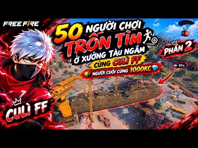 50 Người Trốn Tìm Tại Khu Vực Xưởng Tàu Ngầm Ở Đảo Sa Mạc - Ai Sẽ Top 1 ? | Phần 2
