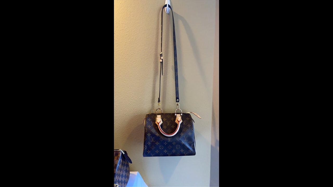 Converting Louis Vuitton Speedy Alma to crossbody with D-rings no