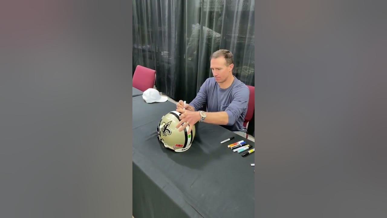 Drew Brees Signing GTSM Show at Frank & Sons Show, February 6, 2022