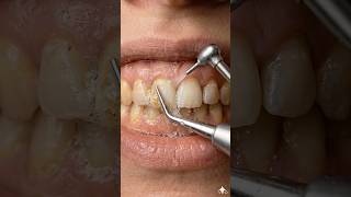 Yellow Teeth to Pearl White 🦷✨ #asmrvideo #beforeafter #cavityremoval