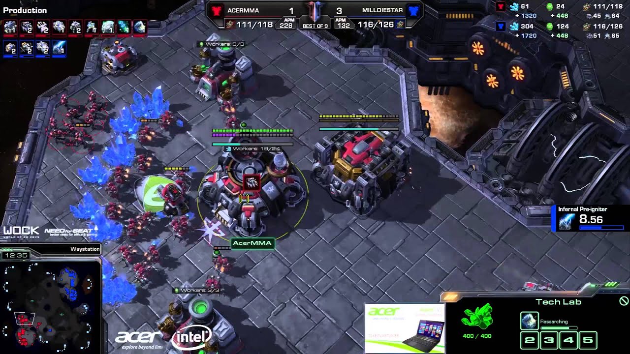 DieStar vs. MMA (ATC) - Millenium vs. Acer - Game 5 - StarCraft 2