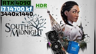 South of Midnight 3440*1440 HDR DLAA Ultra Settings i7 14700kf + RTX 4090