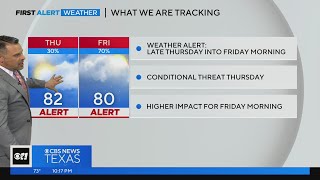 Severe storms could impact your Friday morning commute