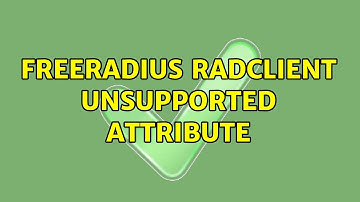 Freeradius radclient unsupported attribute