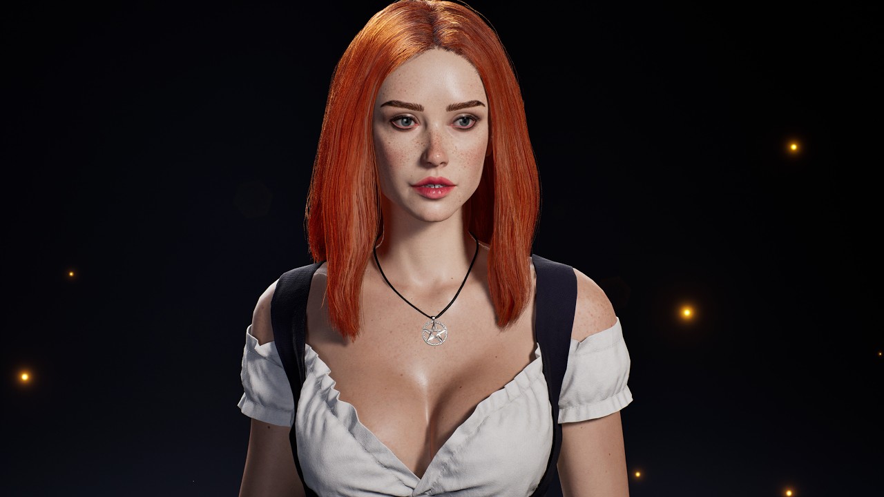 Young Witch Preview - Game Ready 3D Model