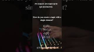 🚀 Python Quiz: Tuple or Not? #coding #pythonprogramming #codenewbie #python #developer #programming