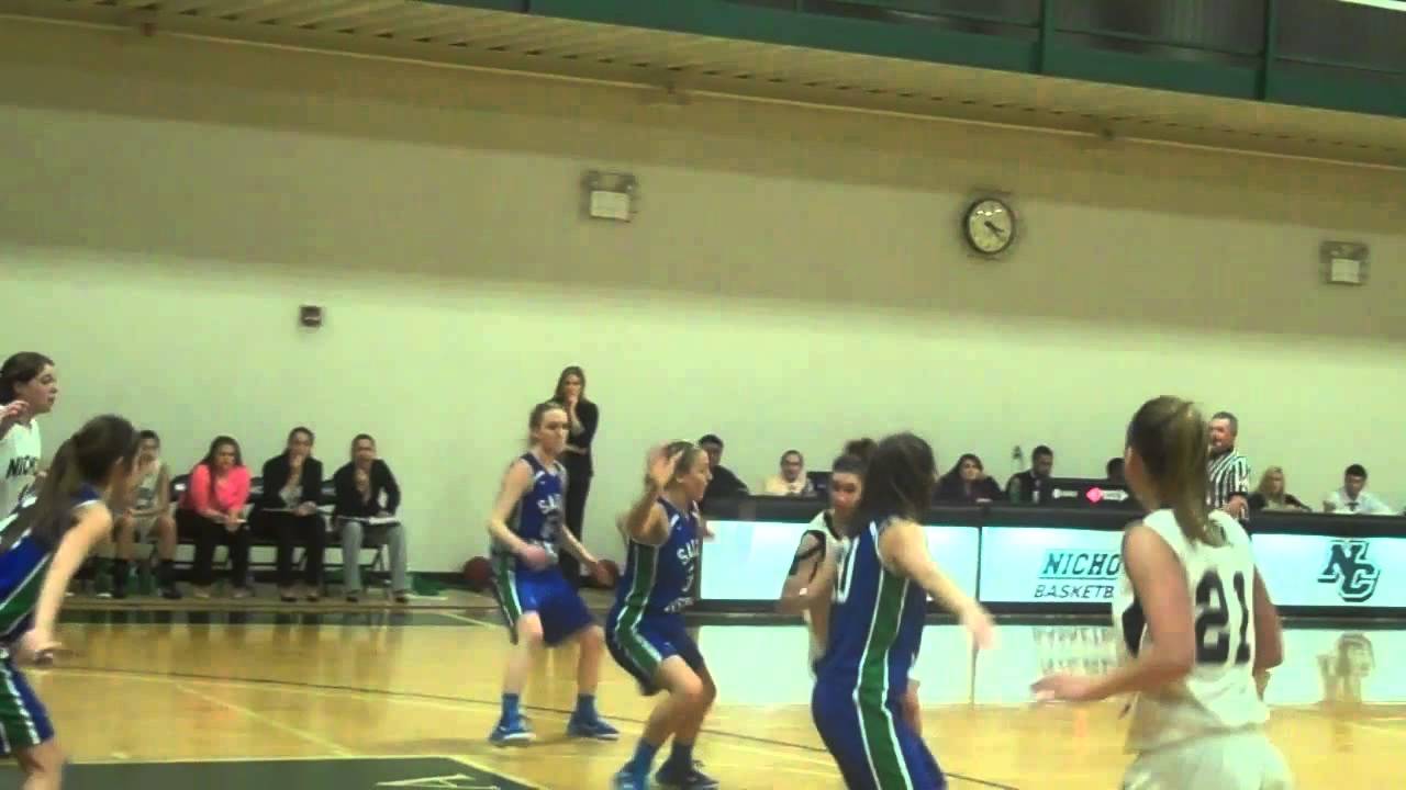 Nichols College women's basketball vs Salve Regina 12614 YouTube