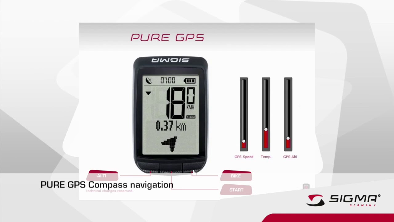 sigma sport pure gps