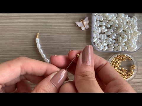 Yaz Geldii!! Kelebekli Kolye Yapımı 🦋😍| İnci Boncuklarla Kolye | Butterfly Necklace DIY