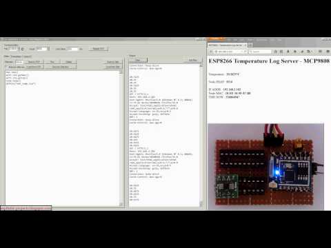 MCP9808 Temperature Data Logger with CBDB ESP8266 module - Part 2
