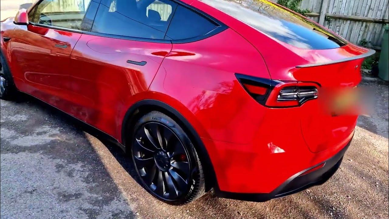 2023 Tesla Model Y Performance Multi-coat Red DETAILED 