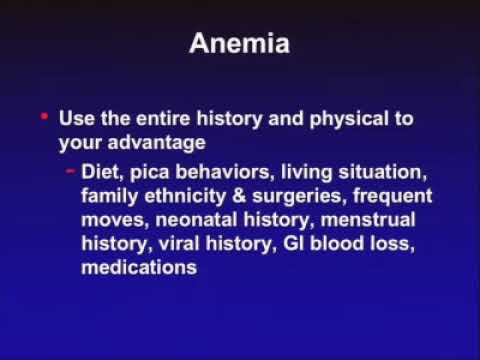 Anemia in pediatrics