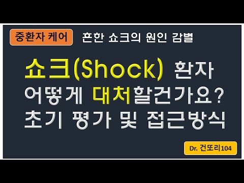 쇼크(Shock) 환자의 초기 평가 및 접근 방식: 심인성/저혈량성/패혈성 쇼크 감별 알고리즘