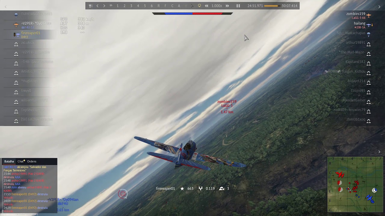War Thunder   d4y2 vs LaGG-3