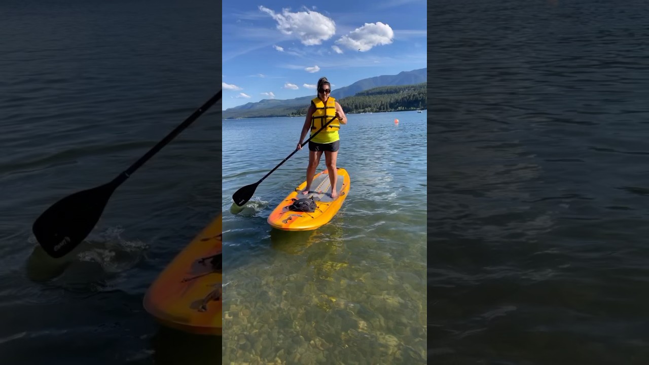 Paddle boarding was so much fun!