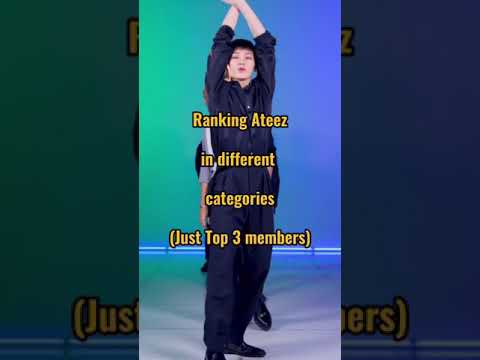 Ranking Ateez in different categories #ateez #kpop