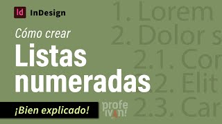 How to Create Numbered Lists in InDesign (Well Explained)