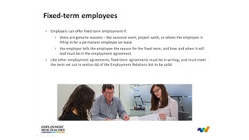 Fixed term employees