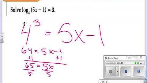 Solving Logarithms - 4.6 day 2 video ( algebra 2)