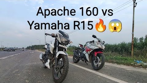 Yamaha R15 Vs TVs Apache 160🔥| Drag Race.