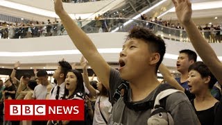 After months of peaceful marches and clashes, hong kong protesters
have begun staging a different type demonstration - mass singalongs
new song calle...