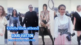 Celebrities attend Louis Vuitton FW24 Show | Paris Fashion Week March