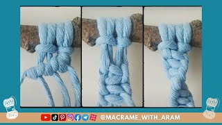 Types of knots part 1 انواع گره مکرومه بافی قسمت ۱