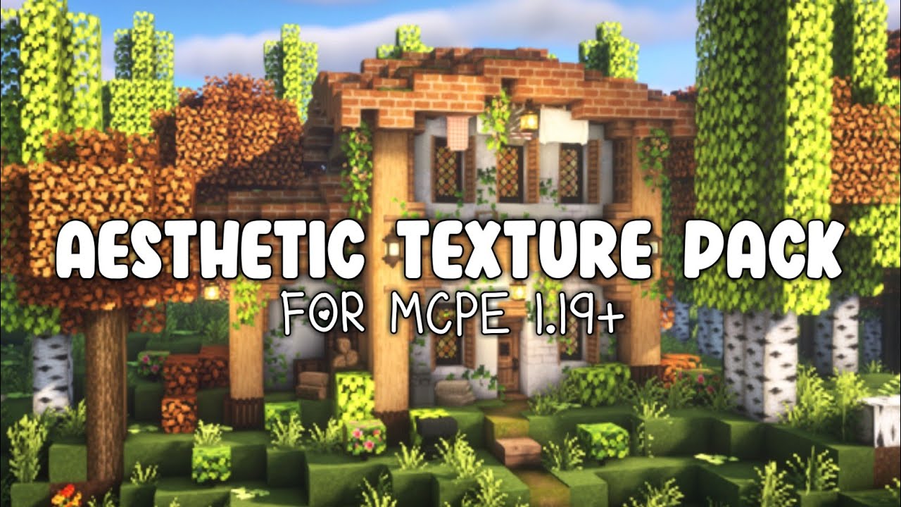 Aesthetic Texture Pack For MCPE 1.19 | Bii V1 Texture Pack - YouTube