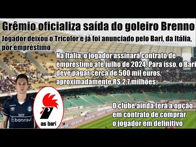 Mercado Da Bola - 📰💰 O goleiro Brenno está deixando o Grêmio