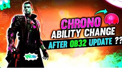 CHRONO ABILITY CHANGE IN OB32 UPDATE | NEW CHRONO SKILL CHANGE | FREEFIRE ADVANCE SERVER- #shorts