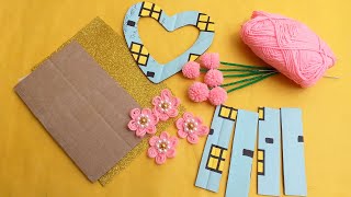 How To Make Beautiful Room Decoration #Best Out Of Waste Woolen Craft Idea#Dian Crafts