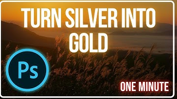How to turn silver into gold in Photoshop 2023 #photoshoptutorial