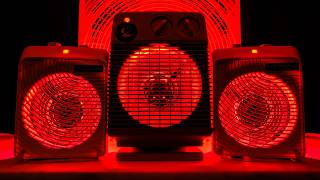 😴 Extra Deep 3 Fan Heater Sounds + Distant Box Fan Noise for Sleeping, Studying & Relaxing