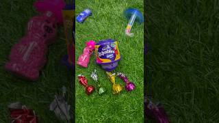 Chocolate Candy &amp; Pink Fennal Gems in Dairy Milk Lickables #shorts #youtubeshorts #viral