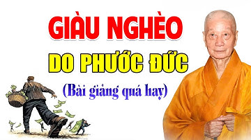 Giàu Nghèo Do Phước Đức (bài giảng quá hay) - HT. Thích Trí Quảng