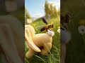 Fluffy Discovers Bees: A Sunny Meadow Adventure
