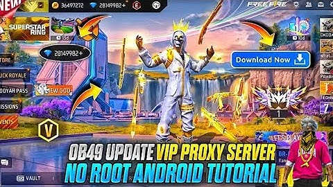 KIBOMODZ  FREE FIRE PROXY  SERVER  APPLY ON ANDROID (No ROOT) HOW TO  DOWNLOAD KIBOMODZ  PROXY OB49😱