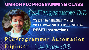 Set and Reset- Omron PLC Programming Tutorial for Beginners SET // RESET // Cx-Programmer SETA /RSTA