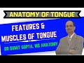 ANATOMY OF TONGUE : FEATURES & MUSCLES