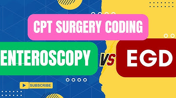 CPT-CHIRURGIE CODERING - ENTEROSCOPIE VS EGD